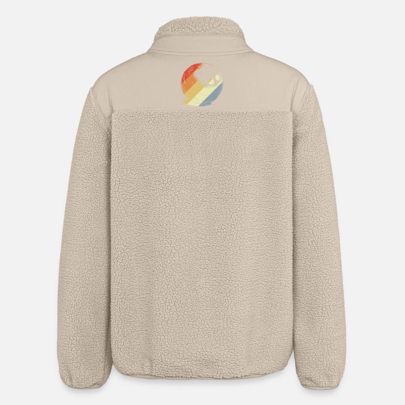 Boule de bowling à l’ancienne - Veste sherpa unisexe coupe décontractée Stanley/Stella - beige