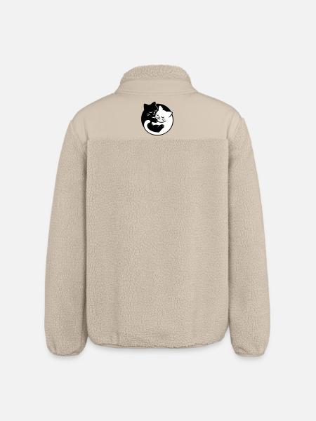 Chats Yin-Yang - Veste sherpa unisexe coupe décontractée Stanley/Stella - beige