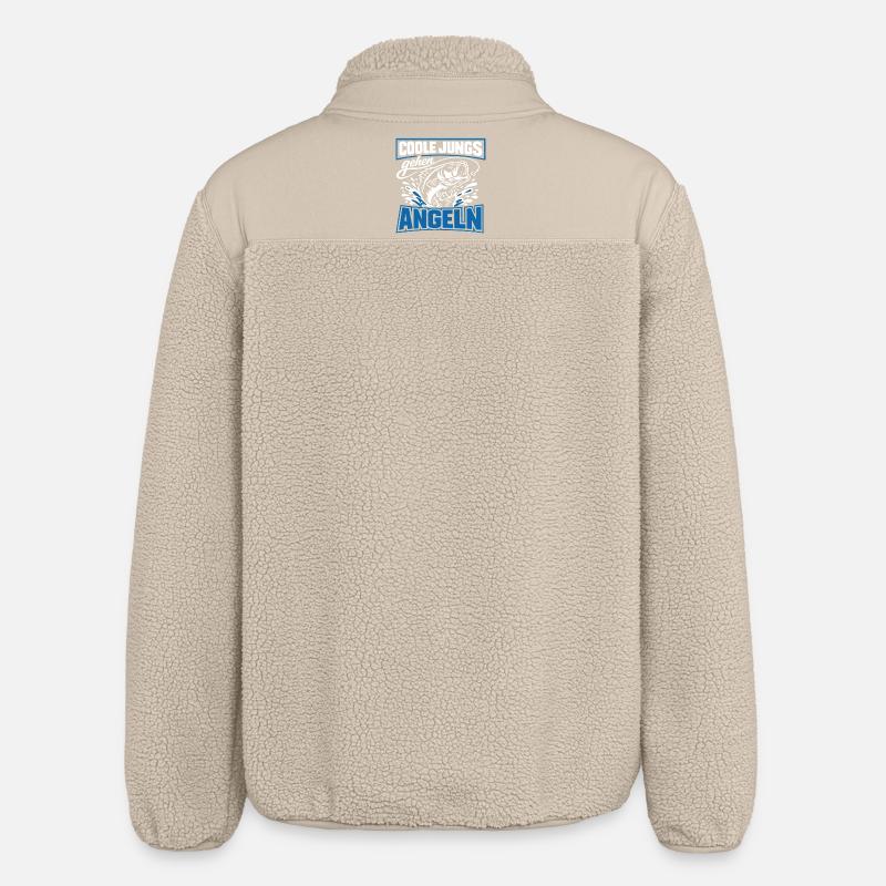 Les gars cool vont pêcher - Veste sherpa unisexe coupe décontractée Stanley/Stella - beige