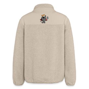 Cat King - Relaxed Fit Unisex Sherpa Jacket by Stanley/Stella - beige - Back