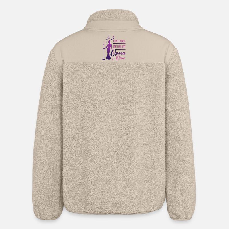 Loud voice - Relaxed Fit Unisex Sherpa Jacket by Stanley/Stella - beige