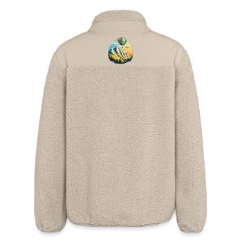 Heissluftballon über den Bergen - Relaxed Fit Unisex Sherpajacke von Stanley/Stella - Beige - Hinten
