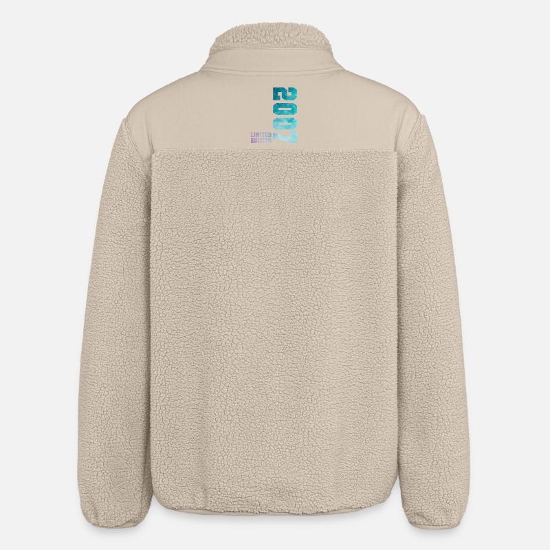 2007 Édition Limitée 19 ans anniversaire - Veste sherpa unisexe coupe décontractée Stanley/Stella - beige