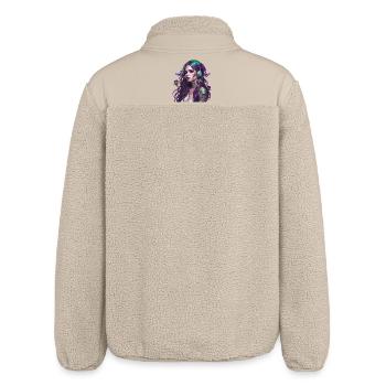 The Woodland Fairy - Relaxed Fit Unisex Sherpa Jacket by Stanley/Stella - beige - Back