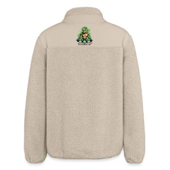 Dino muscles in development - Relaxed Fit Unisex Sherpa Jacket by Stanley/Stella - beige - Back