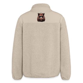 Sommer Wildschwein Sonnenbrille - Relaxed Fit Unisex Sherpajacke von Stanley/Stella - Beige - Hinten