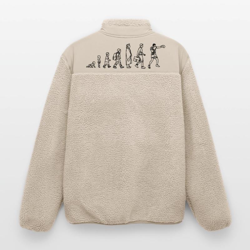 Boxing Evolution Relaxed Fit Unisex Sherpa Jacket by Stanley/Stella