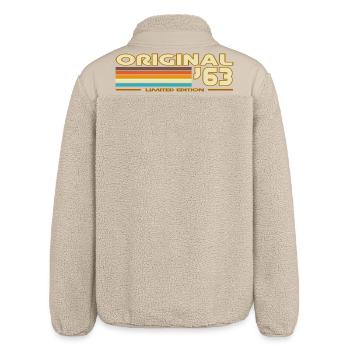 1963 - Relaxed Fit Unisex Sherpajacke von Stanley/Stella - Beige - Hinten