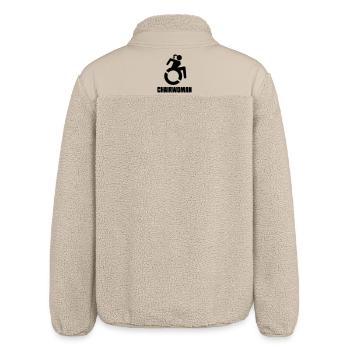 Wheelchair woman for the real rolling ladies * - Relaxed Fit Unisex Sherpa Jacket by Stanley/Stella - beige - Back