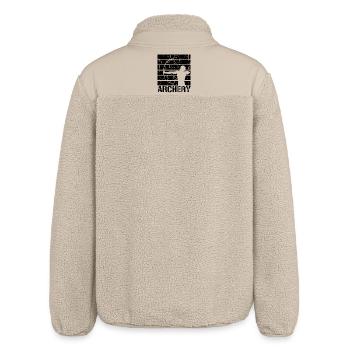 Bogenschießen - Relaxed Fit Unisex Sherpajacke von Stanley/Stella - Beige - Hinten