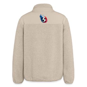France France Football - Soccer - Relaxed Fit Unisex Sherpa Jacket by Stanley/Stella - beige - Back