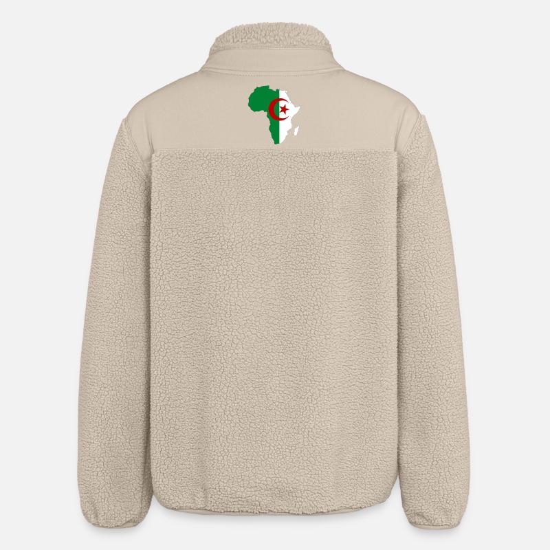 Algerien_Flagge_Afrika - Veste sherpa unisexe coupe décontractée Stanley/Stella - beige