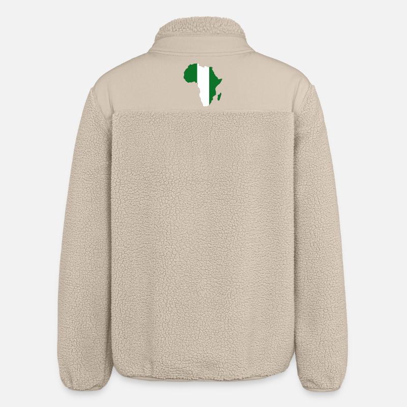 Drapeau du Niger Afrique - Veste sherpa unisexe coupe décontractée Stanley/Stella - beige
