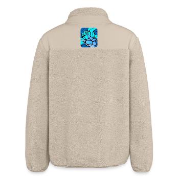 Conception abstraite moderne neurographique - Veste sherpa unisexe coupe décontractée Stanley/Stella - beige - Dos
