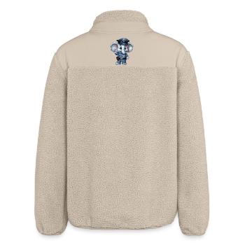 Éléphant de police - Veste sherpa unisexe coupe décontractée Stanley/Stella - beige - Dos