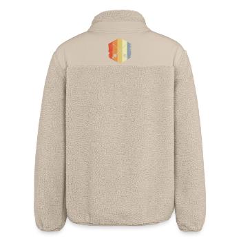 Vintage Fechtschwerter - Relaxed Fit Unisex Sherpajacke von Stanley/Stella - Beige - Hinten