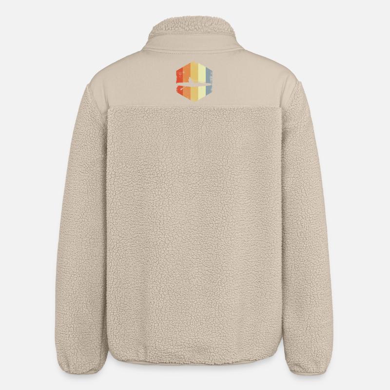 Crânes Rameur - Veste sherpa unisexe coupe décontractée Stanley/Stella - beige