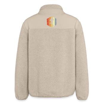 Vintage Rugby Player - Relaxed Fit Unisex Sherpa Jacket by Stanley/Stella - beige - Back