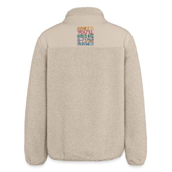 Admets-le, je vais te manquer 6 ou 7 fois cet été - Veste sherpa unisexe coupe décontractée Stanley/Stella - beige - Dos