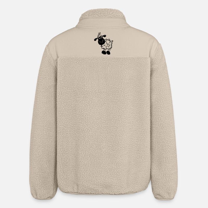 Petit mouton - Ferme - Veste sherpa unisexe coupe décontractée Stanley/Stella - beige