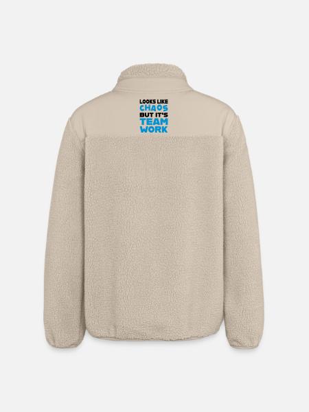 Teamwork - Relaxed Fit Unisex Sherpajacke von Stanley/Stella - Beige