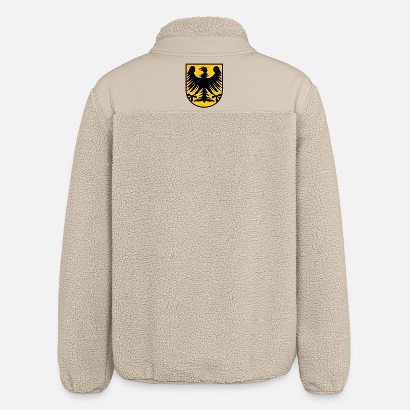 The German Eagle - Relaxed Fit Unisex Sherpa Jacket by Stanley/Stella - beige