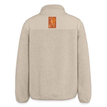 Zodiaque Lion - Veste sherpa unisexe coupe décontractée Stanley/Stella - beige - Dos