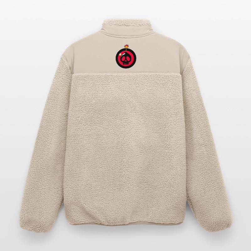 Exploding Skull Relaxed Fit Unisex Sherpa Jacket by Stanley/Stella
