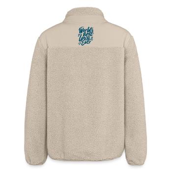 World's Best Uncle Lettering - Relaxed Fit Unisex Sherpa Jacket by Stanley/Stella - beige - Back