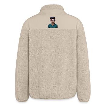 ICH BEOBACHTE DICH #1 - Geek &amp; Sci-Fi - Relaxed Fit Unisex Sherpajacke von Stanley/Stella - Beige - Hinten