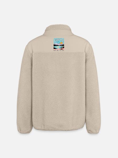 Saarland, Schwenkkultur seit immer!  - Relaxed Fit Unisex Sherpajacke von Stanley/Stella - Beige