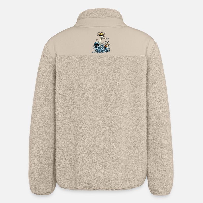 Cool Power Surfer - Bande dessinée - Veste sherpa unisexe coupe décontractée Stanley/Stella - beige