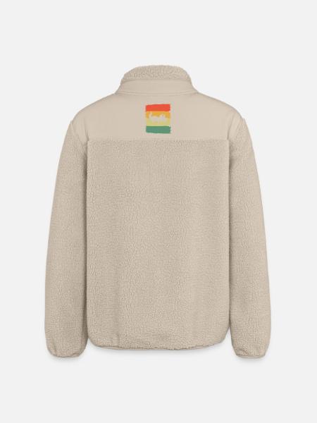Aligator Crocodile - Veste sherpa unisexe coupe décontractée Stanley/Stella - beige
