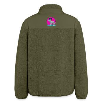Robot Chien - Veste sherpa unisexe coupe décontractée Stanley/Stella - kaki - Dos