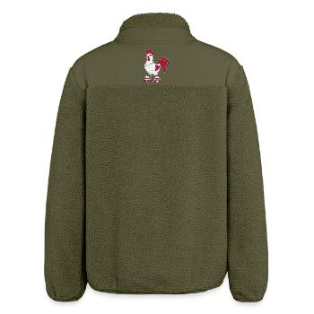 Hahn Rollschuhfahren Rollschuhe - Relaxed Fit Unisex Sherpajacke von Stanley/Stella - Khaki - Hinten
