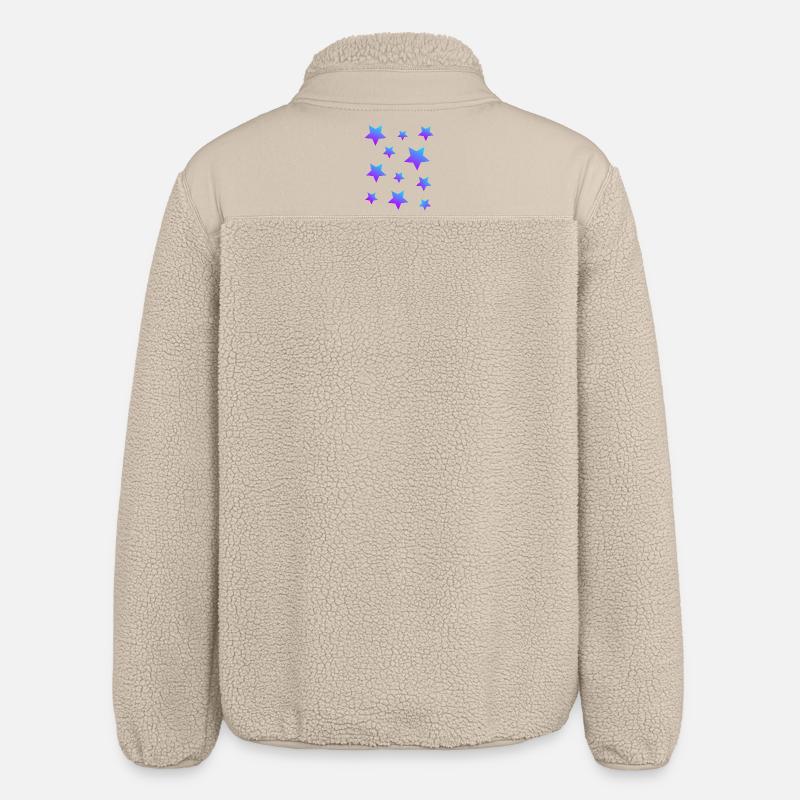 Star Star Pack Bleu-Violet - Veste sherpa unisexe coupe décontractée Stanley/Stella - beige