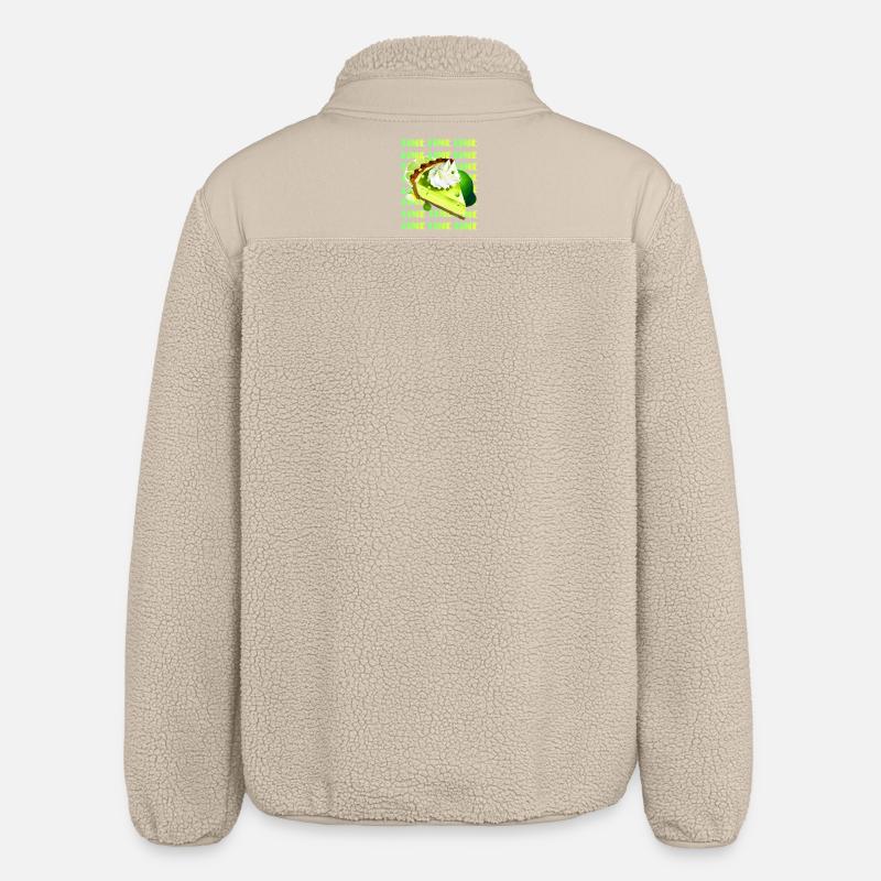 Key Lime Pie - Relaxed Fit Unisex Sherpa Jacket by Stanley/Stella - beige