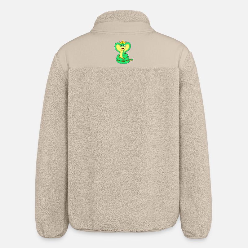 Couronne du Roi Serpent - Veste sherpa unisexe coupe décontractée Stanley/Stella - beige