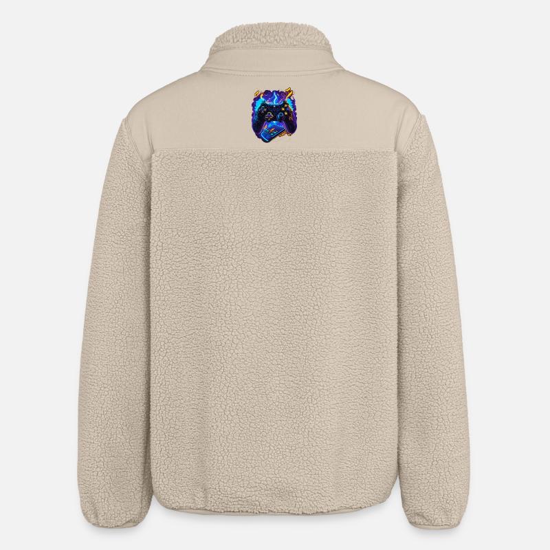 Cyber Gaming Controller - Relaxed Fit Unisex Sherpajacke von Stanley/Stella - Beige