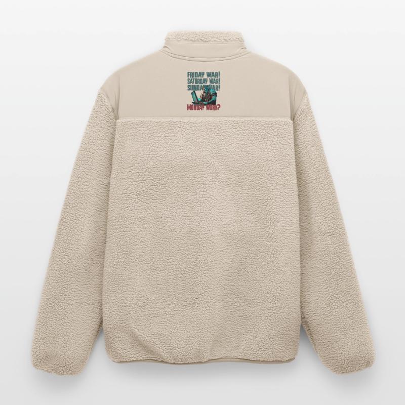 Monday work Programming Vikings Relaxed Fit Unisex Sherpa Jacket by Stanley/Stella