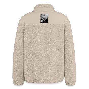 Squirrel Alien Invasion Uap Weirdcore - Relaxed Fit Unisex Sherpa Jacket by Stanley/Stella - beige - Back