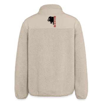 Gorille tête brésilien Jiu Jitsu BJJ cadeau - Veste sherpa unisexe coupe décontractée Stanley/Stella - beige - Dos