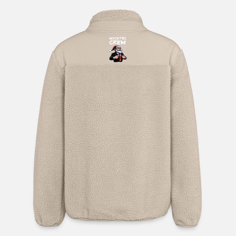 Gnome Crew Noël Gnome - Veste sherpa unisexe coupe décontractée Stanley/Stella - beige