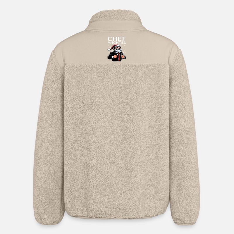 Chef Wichtel Weihnachts Gnom - Relaxed Fit Unisex Sherpajacke von Stanley/Stella - Beige