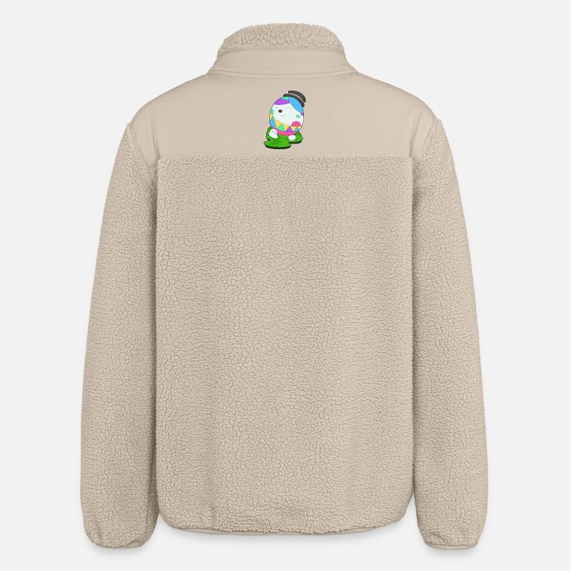 Cylindre d’oeuf de Pâques - Veste sherpa unisexe coupe décontractée Stanley/Stella - beige