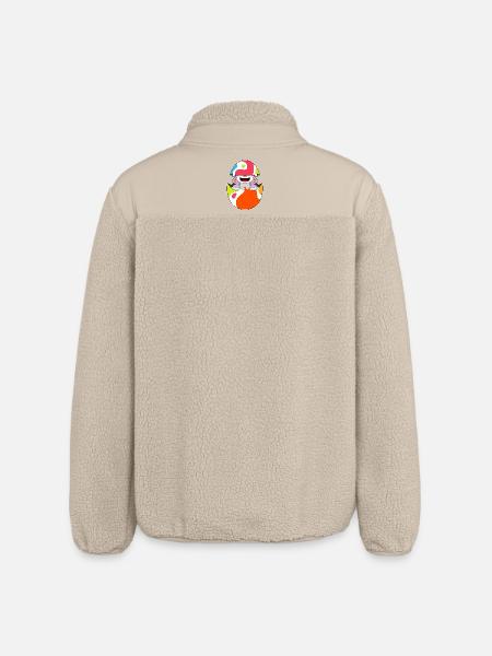 Bunny Easter Easter Egg - Relaxed Fit Unisex Sherpa Jacket by Stanley/Stella - beige
