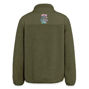 Mom Of The Birthday Girl Mother from Birthday - Relaxed Fit Unisex Sherpa Jacket by Stanley/Stella - khaki - Back