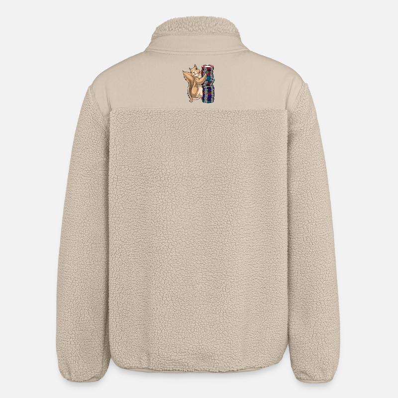 Meerkat Poker Jetons de poker - Veste sherpa unisexe coupe décontractée Stanley/Stella - beige