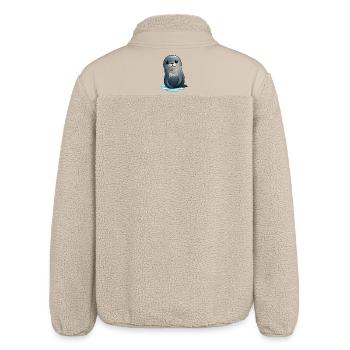 Niedlicher Seehund - Relaxed Fit Unisex Sherpajacke von Stanley/Stella - Beige - Hinten