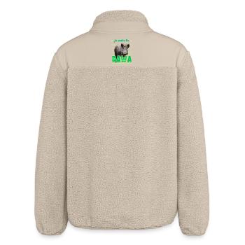 I Put the DAWA in the Forest Hunter Gift - Relaxed Fit Unisex Sherpa Jacket by Stanley/Stella - beige - Back